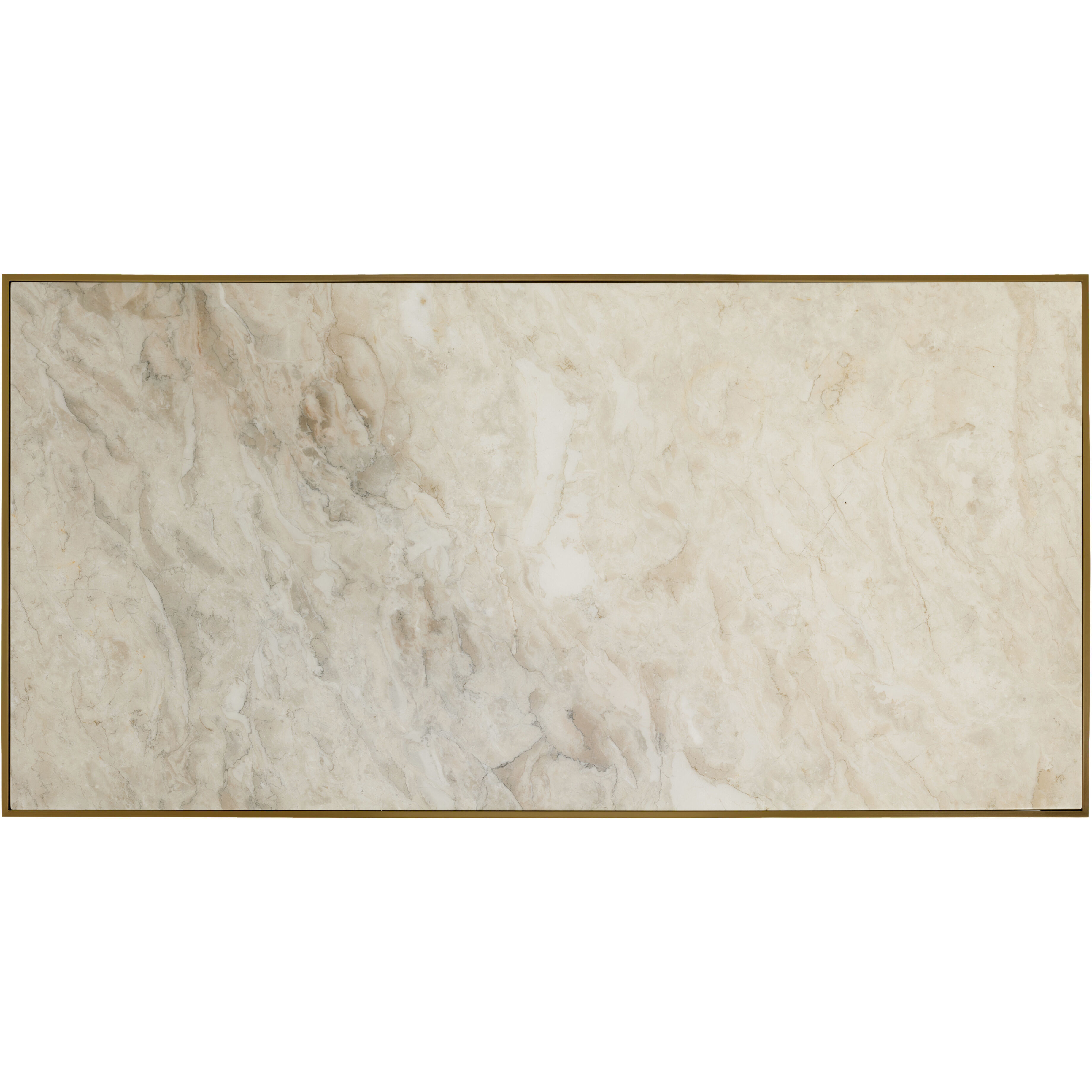 Kamali 60 X 30 inch Matte / Antique Gold Coffee Table